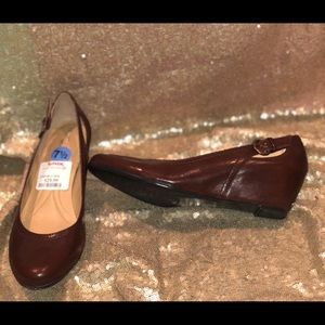 New Cognac Naturalizer Wedged Oxford